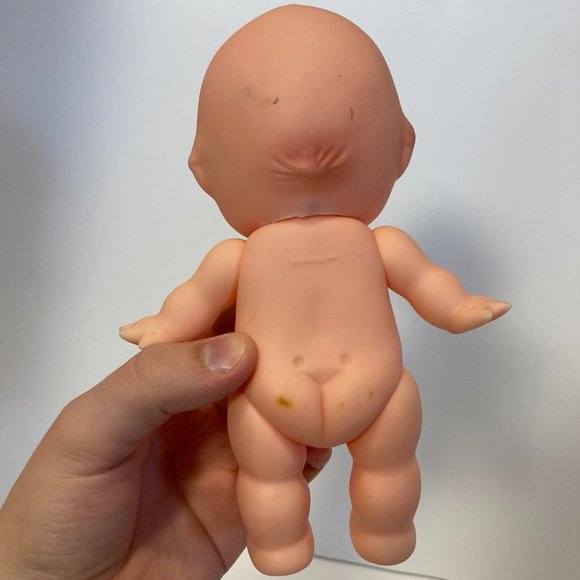 Vintage Kewpie Doll Soft Vinyl Rubber 7.5" moveable arm legs jointed Blue Eyes - Picture 5 of 15